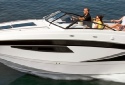 Bodensee Motorboot Charter Glastron GS259 in voller Fahrt